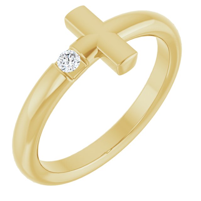 0.1 Ct Natural Round Cut Makenzi Solitaire Diamond Rings