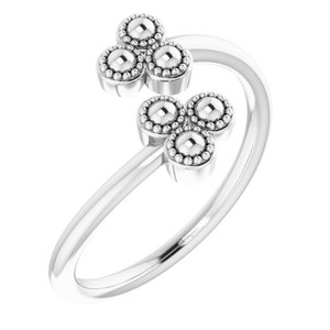Merci Rings in 14K White Gold