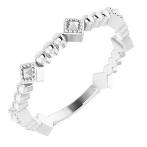 Myriam Rings in 14K White Gold