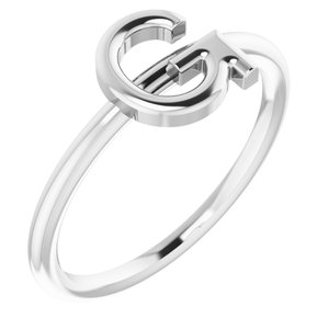 Maile Rings in 14K White Gold