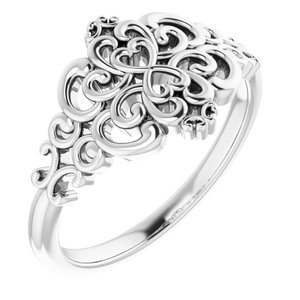 Muriel Rings in 14K White Gold