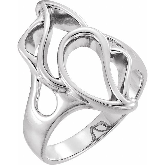 Naira Rings in 14K White Gold