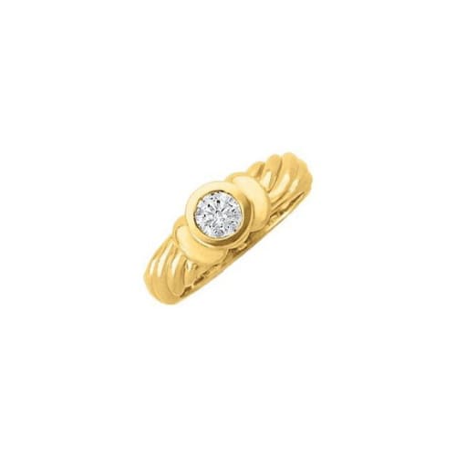 0.1 Ct Natural Round Cut Maddisyn  Solitaire Diamond Rings