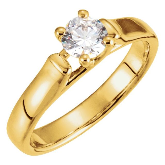 Mailyn Lab Grown Rose Gold 4 Prong Solitaire Diamond Ring