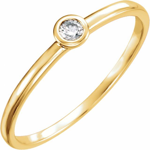 Mayleigh Natural Bezel  Diamond Ring