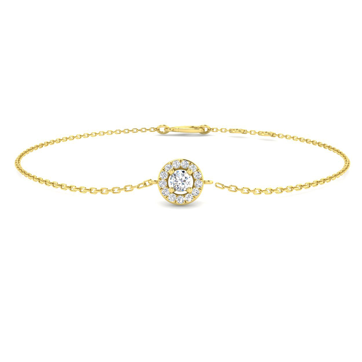 0.15 ct Natural Diamond Round Bracelet
