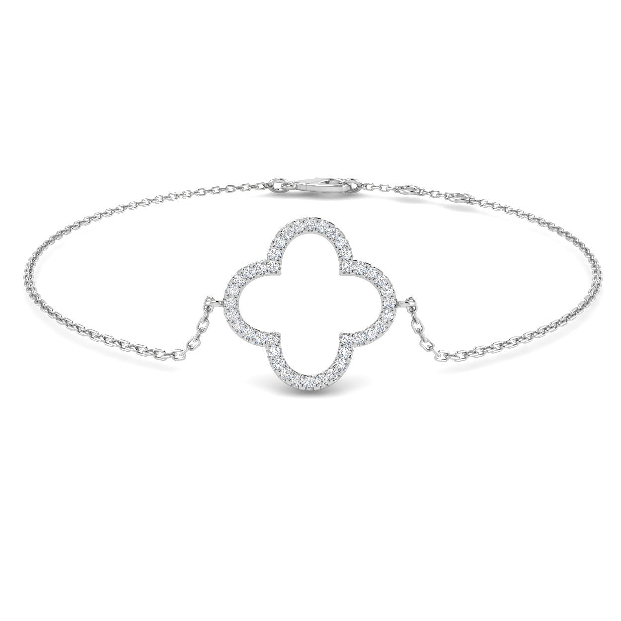 0.1 ct Natural Diamond Round Bracelet
