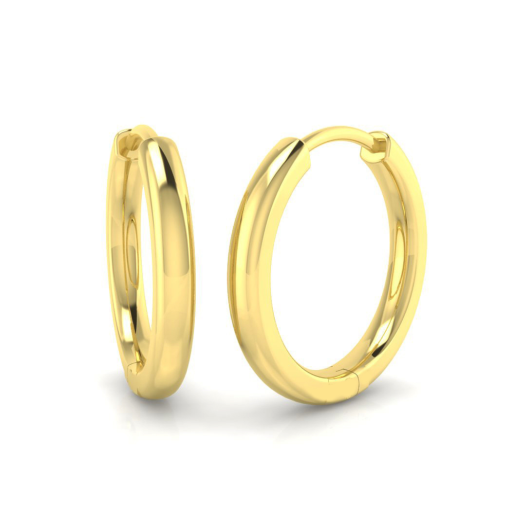 Natural Diamond Round Earrings