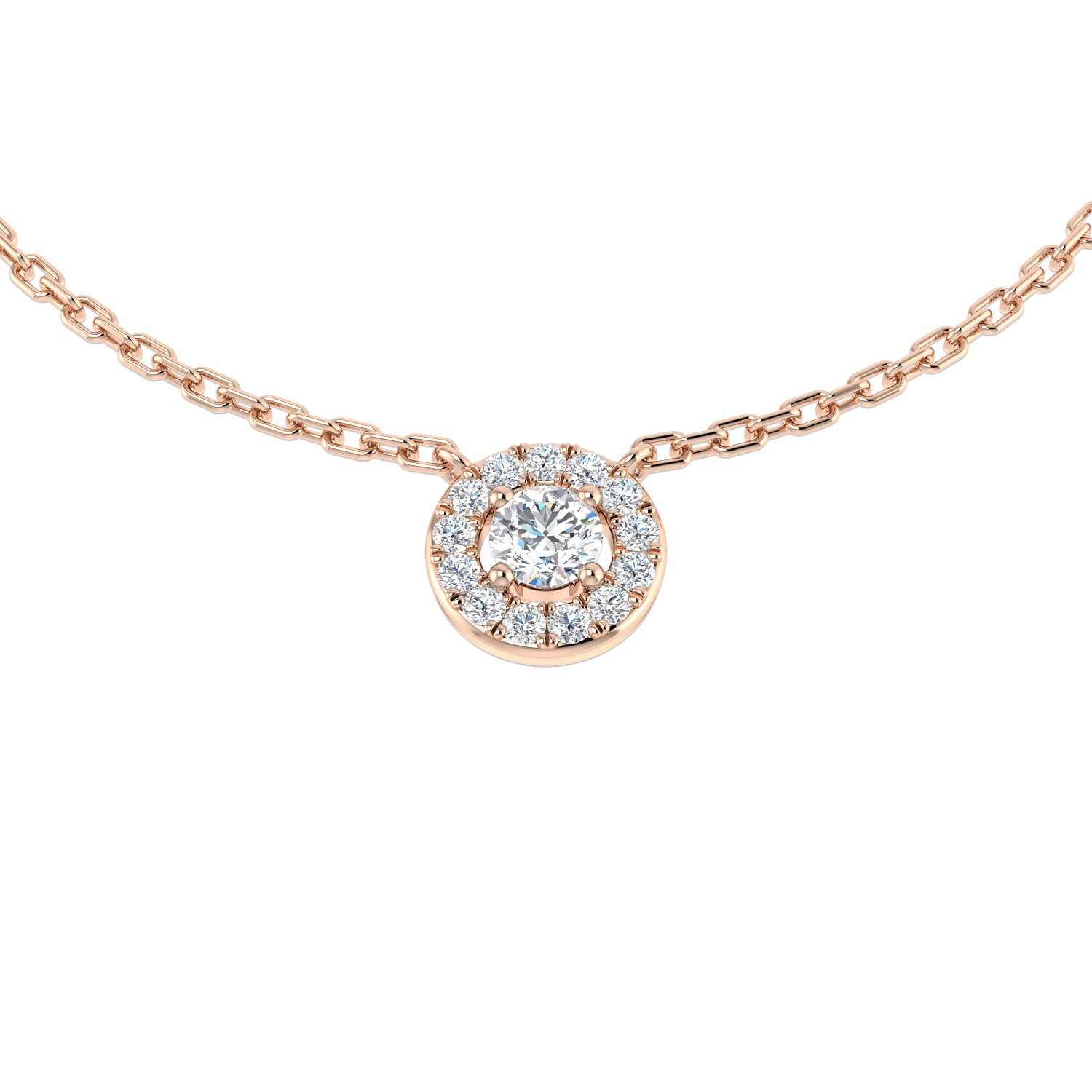 0.15 Ct Natural Diamond Round Cut  in 18K White Gold