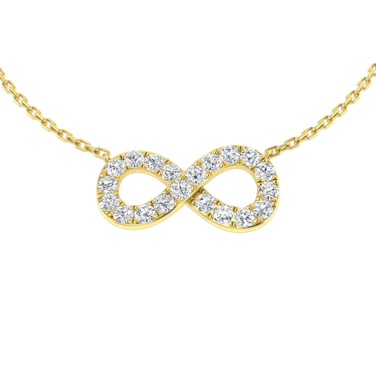 0.5 Ct Natural Diamond Round Cut  in 18K White Gold