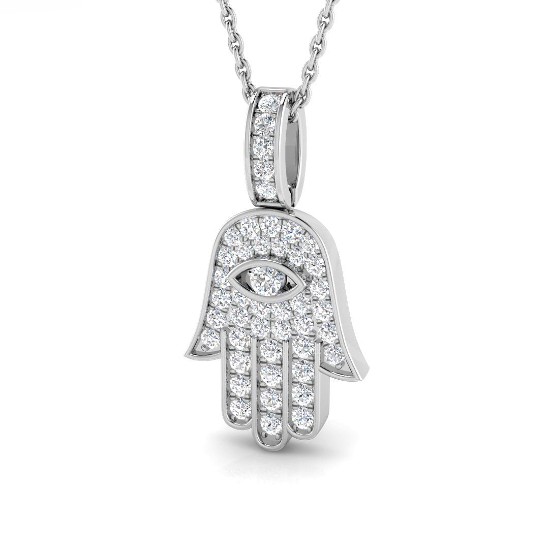 0.3 ct Natural Diamond Round Pendant
