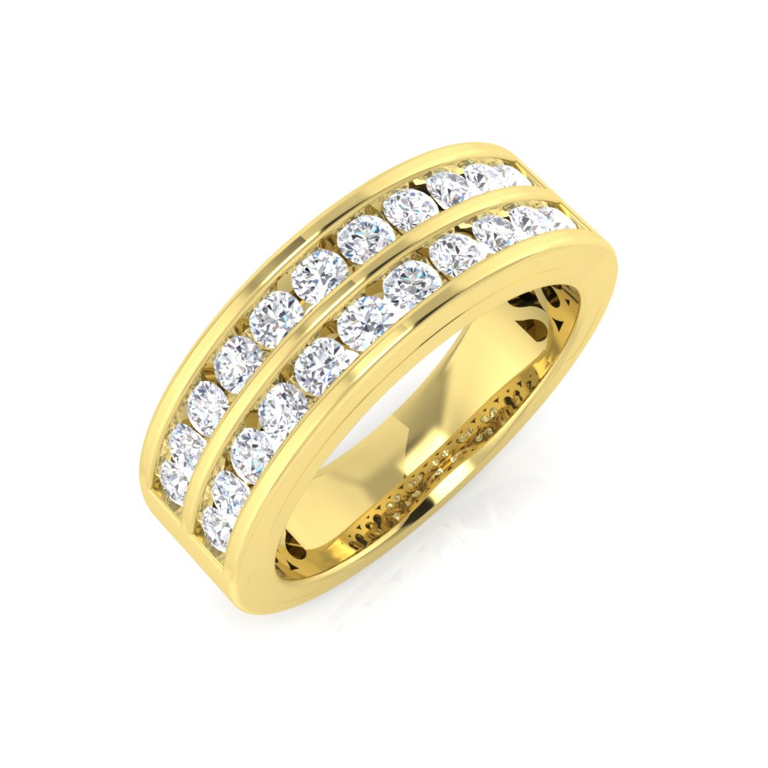 0.75 ct Natural Diamond Round Ring