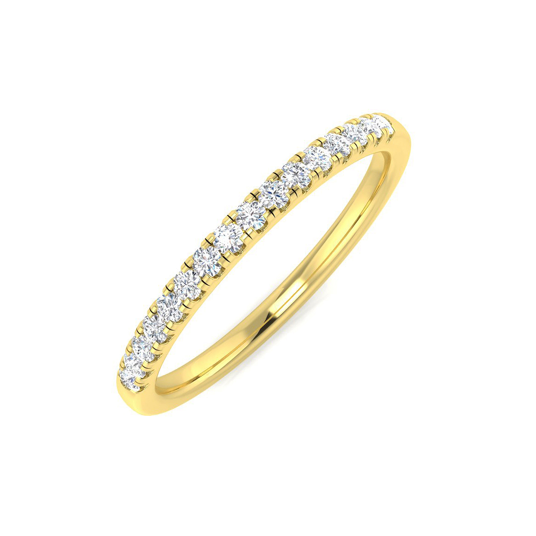 0.15 ct Natural Diamond Round Ring