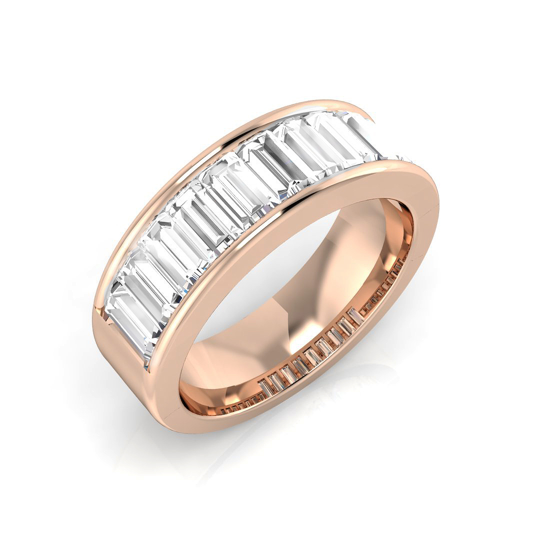 1.3 ct Natural Diamond Baguette Ring