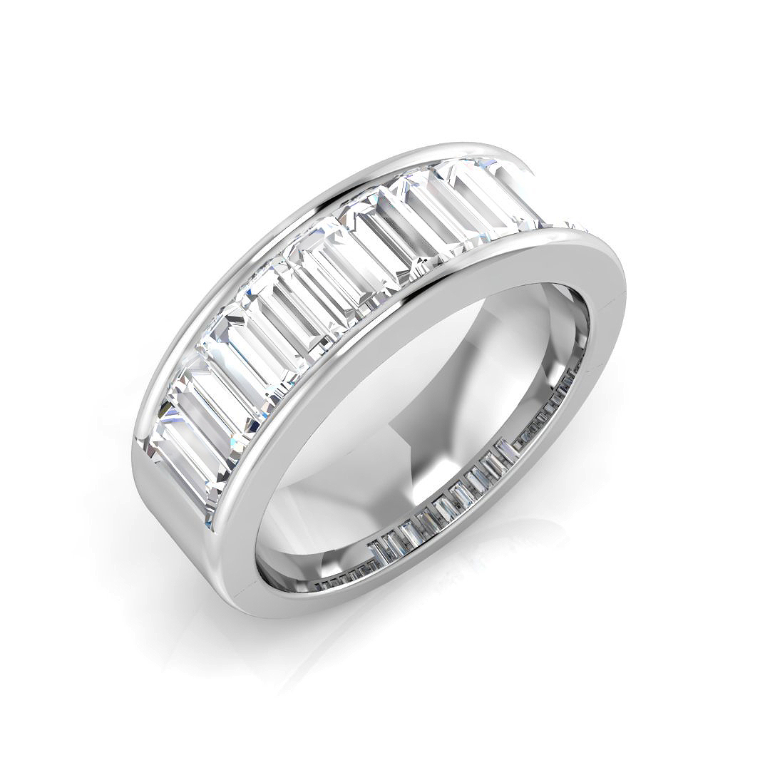 1.3 ct Natural Diamond Baguette Ring