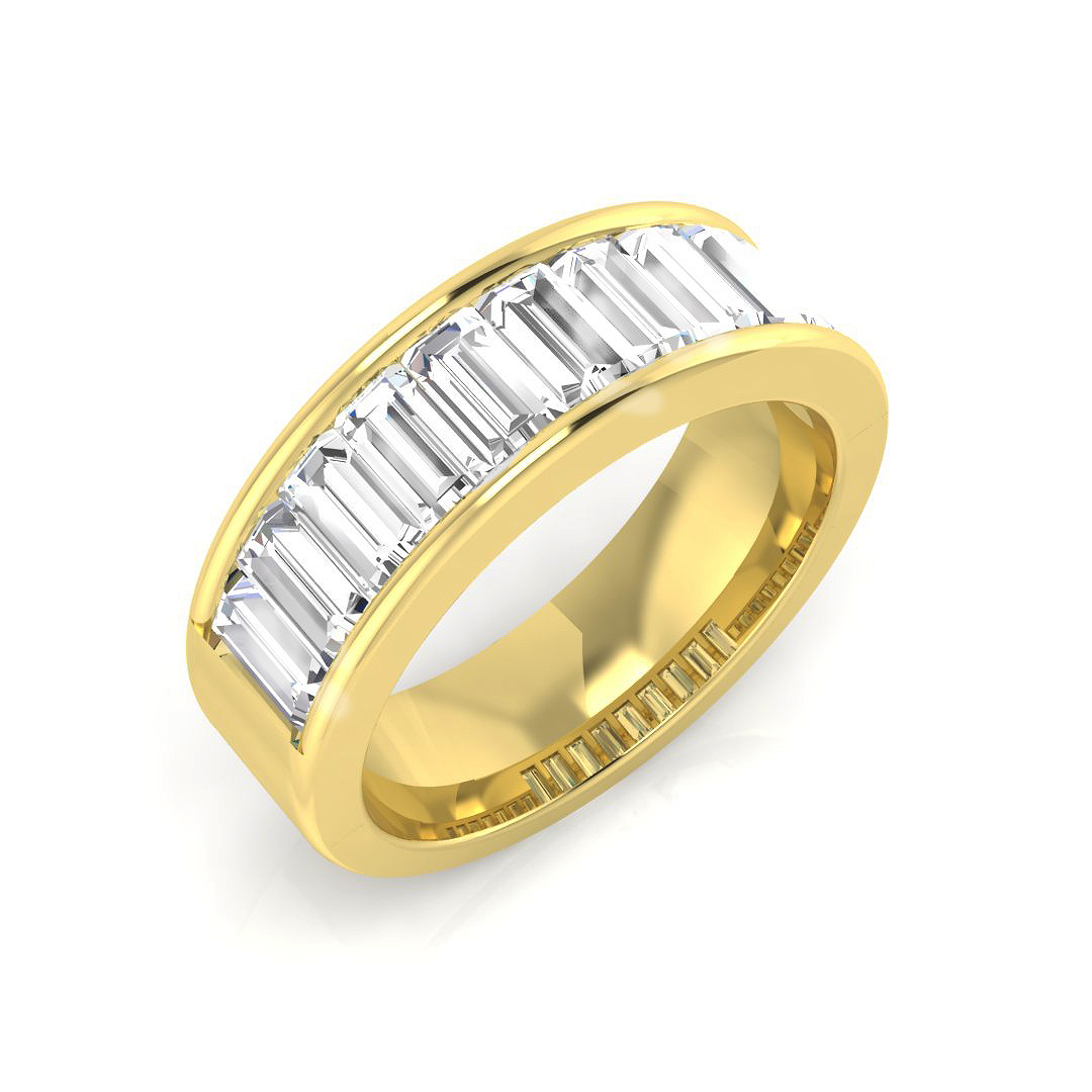 1.3 ct Natural Diamond Baguette Ring