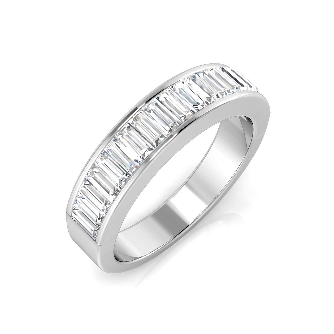1 ct Natural Diamond Baguette Ring