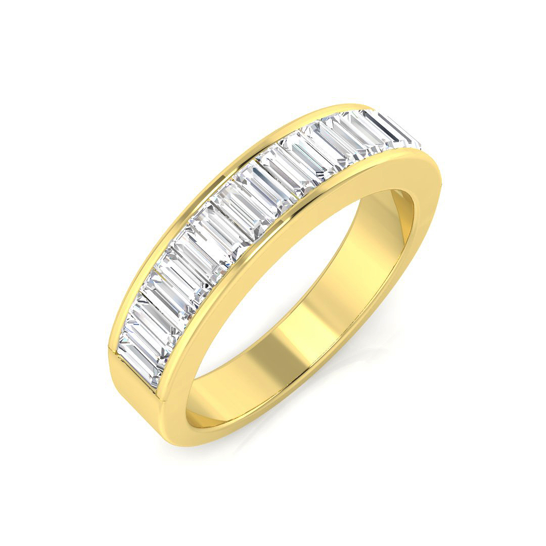 1 ct Natural Diamond Baguette Ring