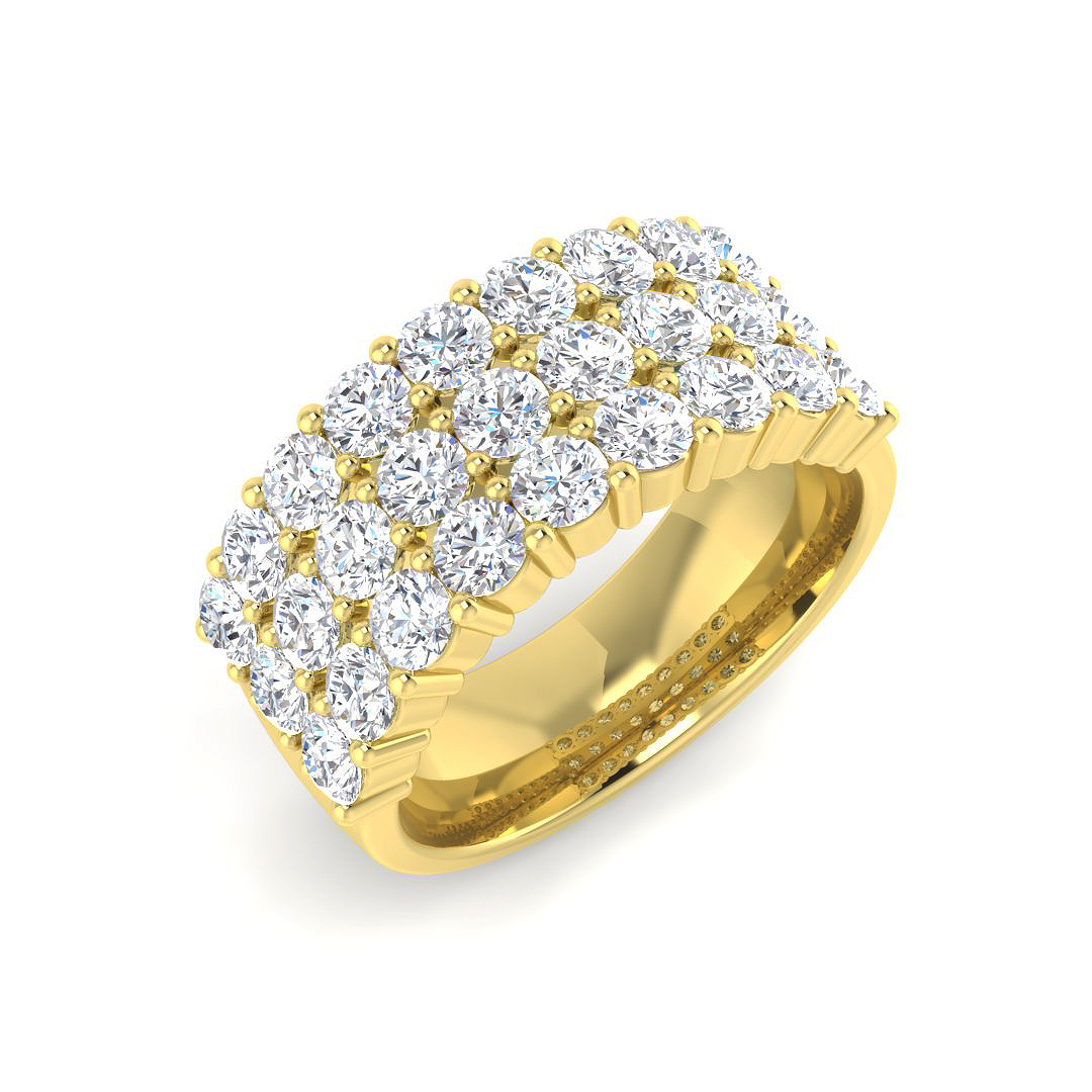 2.2 ct Natural Diamond Round Ring