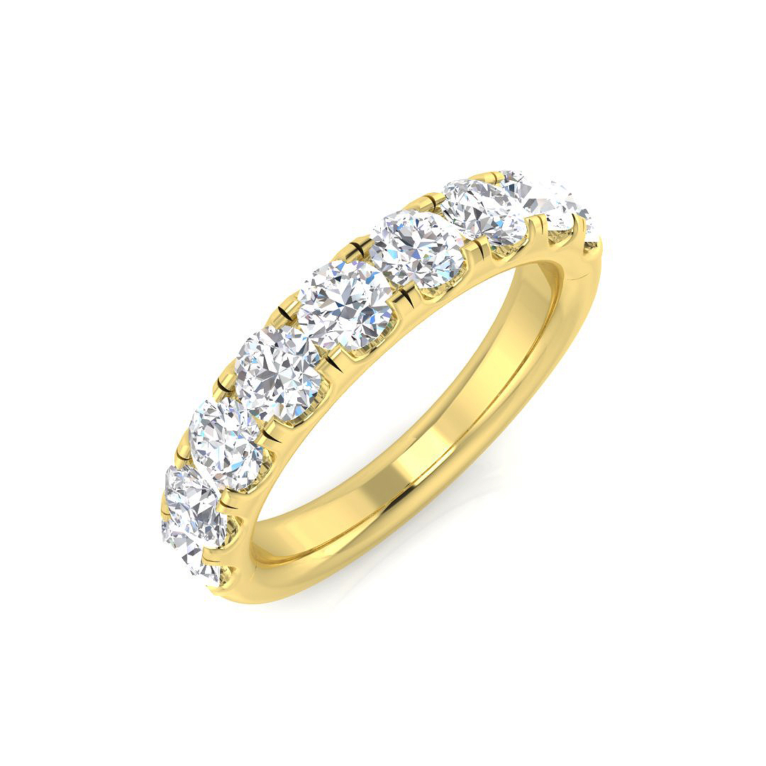 1.35 ct Natural Diamond Round Ring