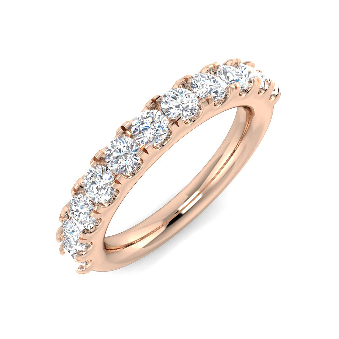 1.05 Ct Natural Diamond Round Cut  in 18K White Gold