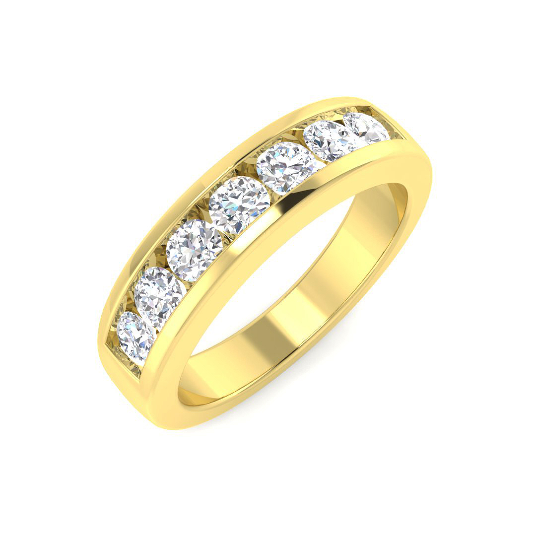 0.8 ct Natural Diamond Round Ring