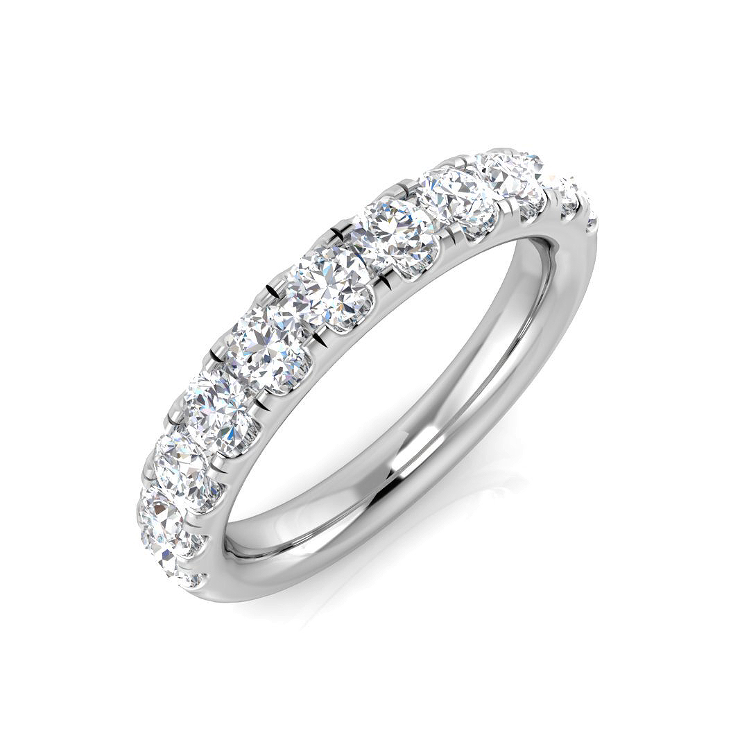 0.9 ct Natural Diamond Round Ring
