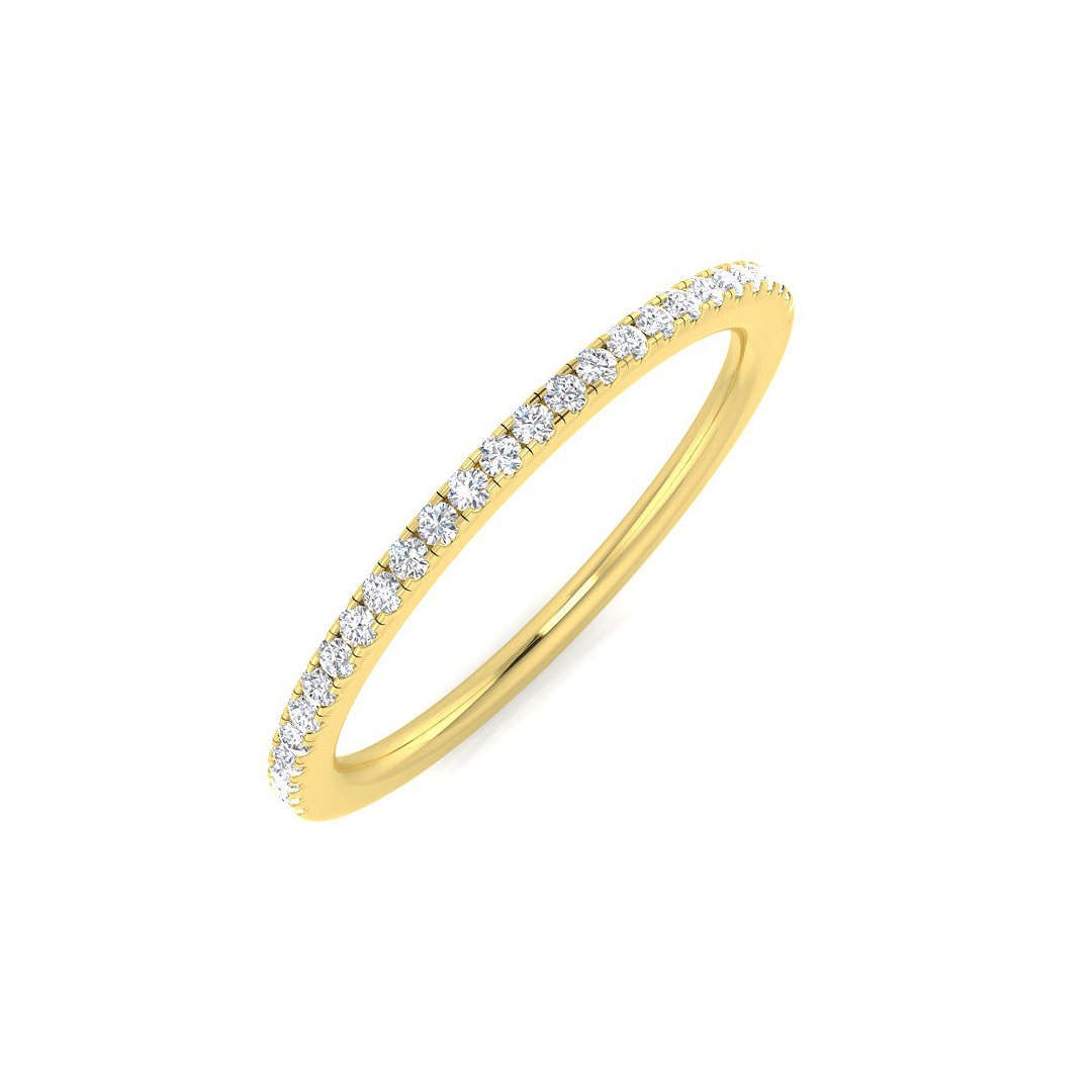 0.15 ct Natural Diamond Round Ring