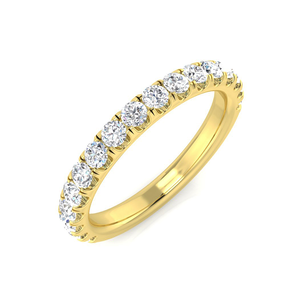 0.7 ct Natural Diamond Round Ring