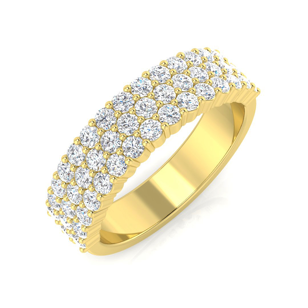 0.95 ct Natural Diamond Round Ring