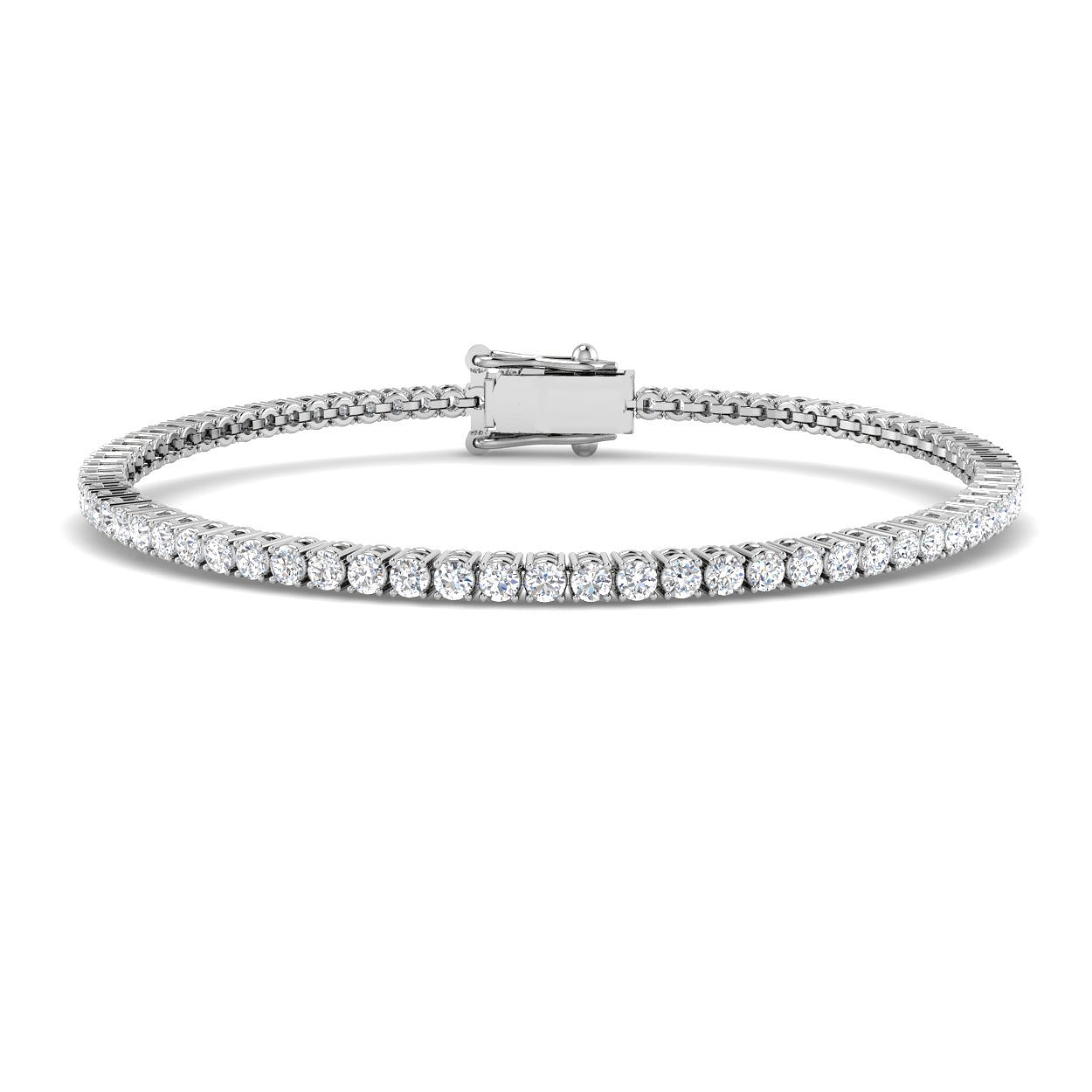2.1 ct Natural Diamond Round Bracelet