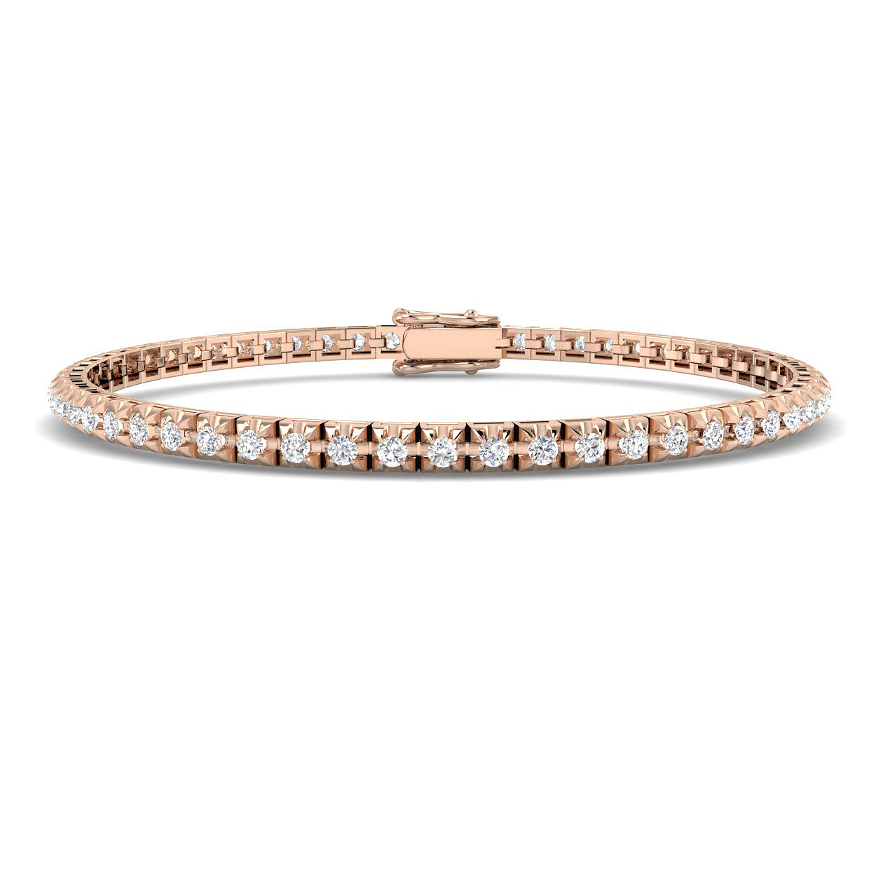1.95 ct Natural Diamond Round Bracelet