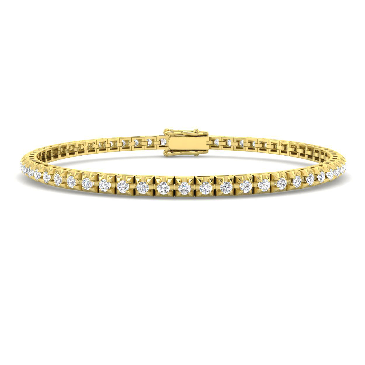 1.95 ct Natural Diamond Round Bracelet