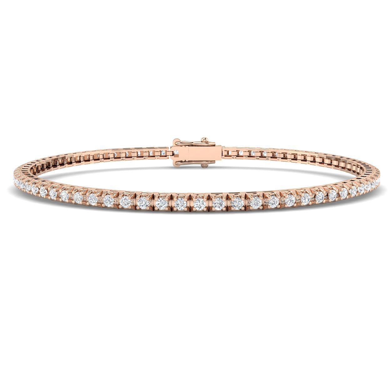 1.25 ct Natural Diamond Round Bracelet