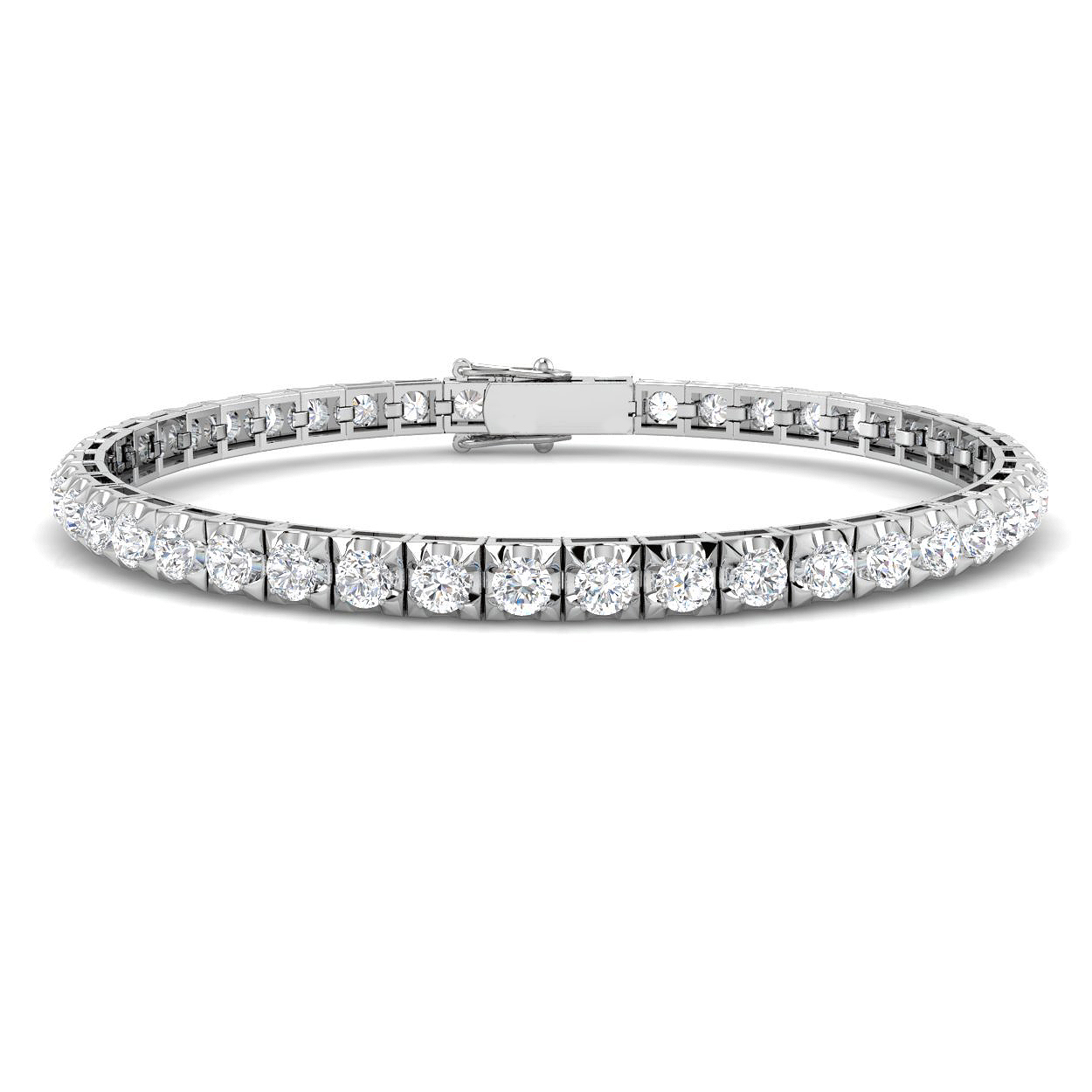 5 ct Natural Diamond Round Bracelet