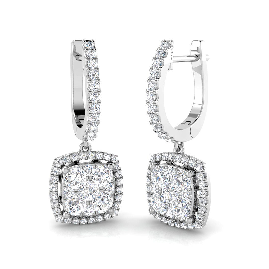 1.15 ct Natural Diamond Round Earrings