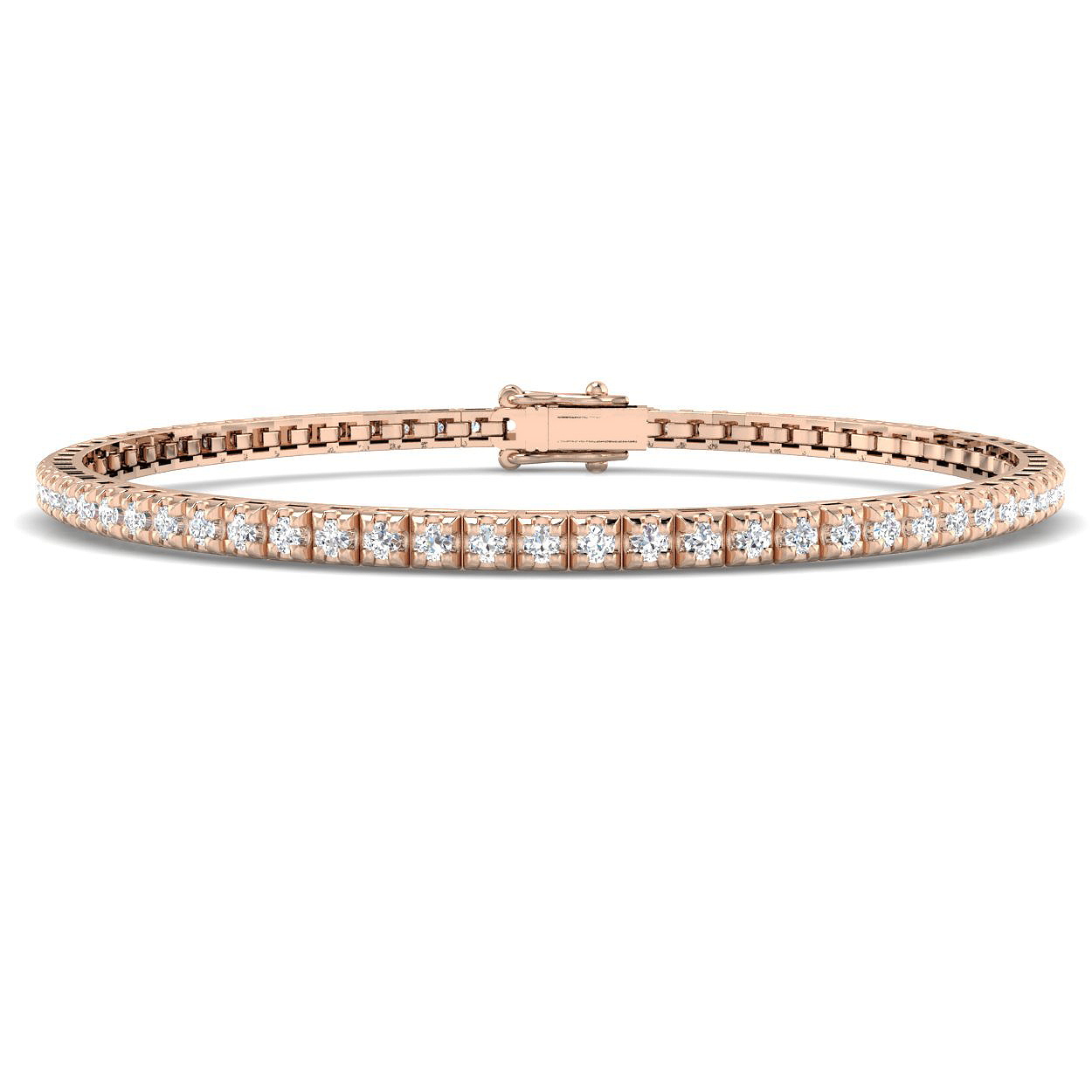 1.05 ct Natural Diamond Round Bracelet