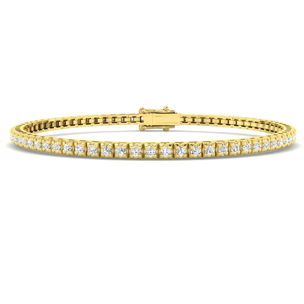 1.05 ct Natural Diamond Round Bracelet