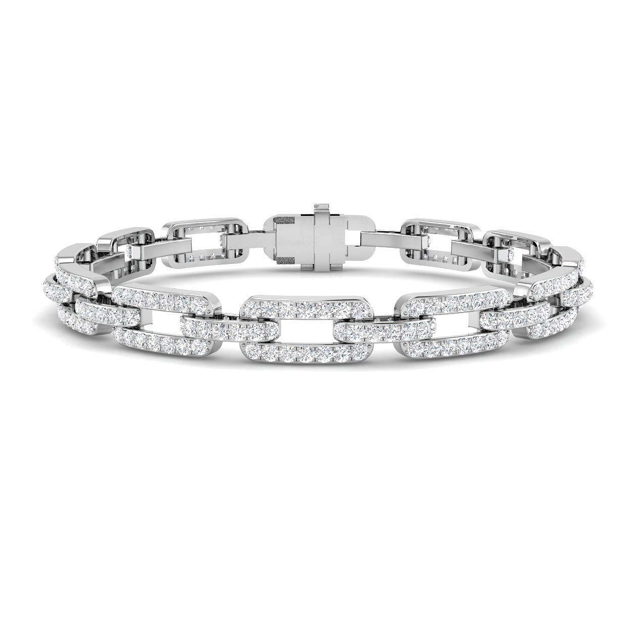 4.2 Ct Natural Diamond Round Cut  in 9K White Gold