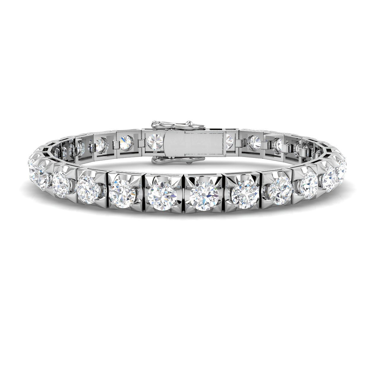 11.65 ct Natural Diamond Round Bracelet