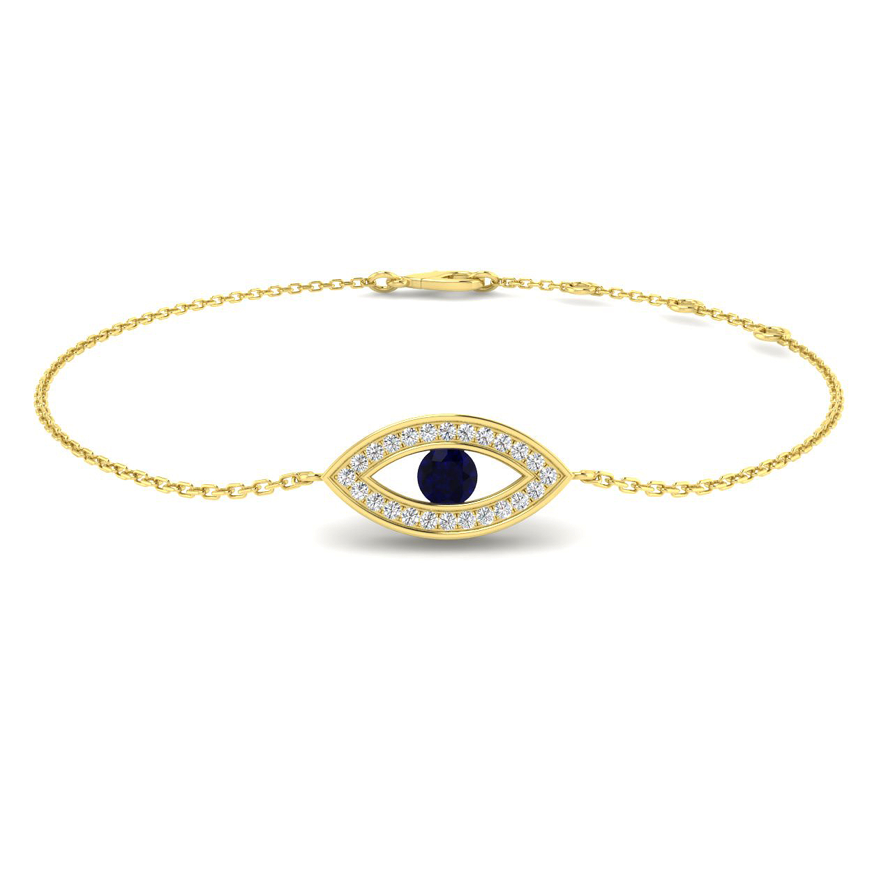 0.3 ct Blue Sapphire Round Bracelet