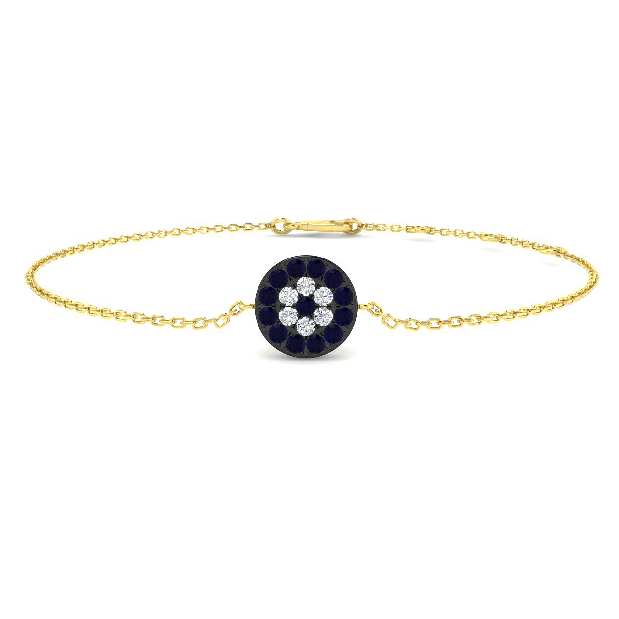 0.3 ct Blue Sapphire Round Bracelet