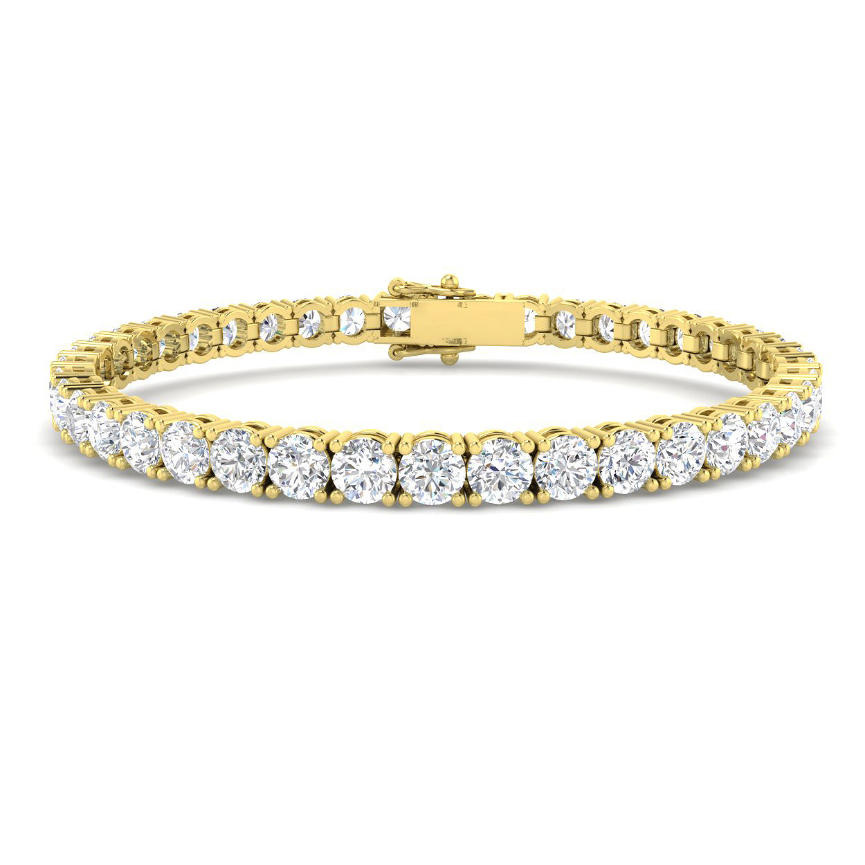 12.1 ct Natural Diamond Round Bracelet
