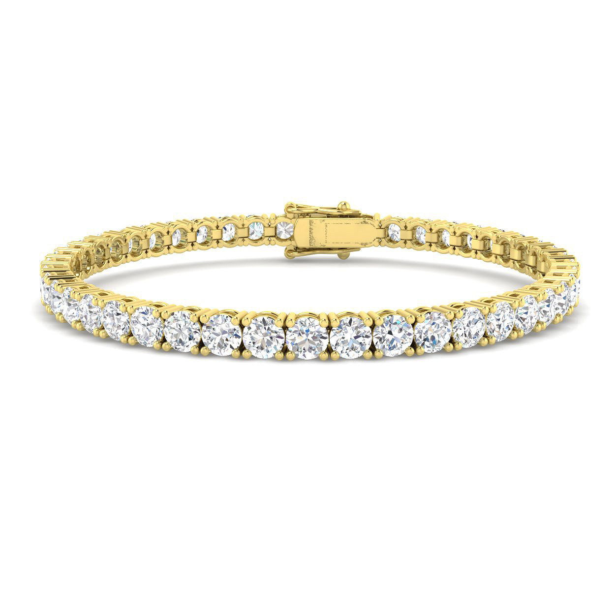 10.8 ct Natural Diamond Round Bracelet