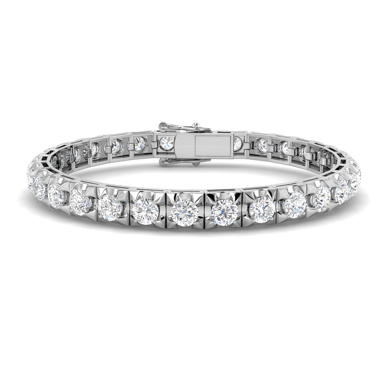 11.45 ct Natural Diamond Round Bracelet