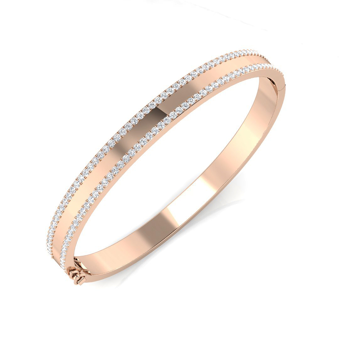 1.45 Ct Natural Diamond Round Cut  in 18K White Gold