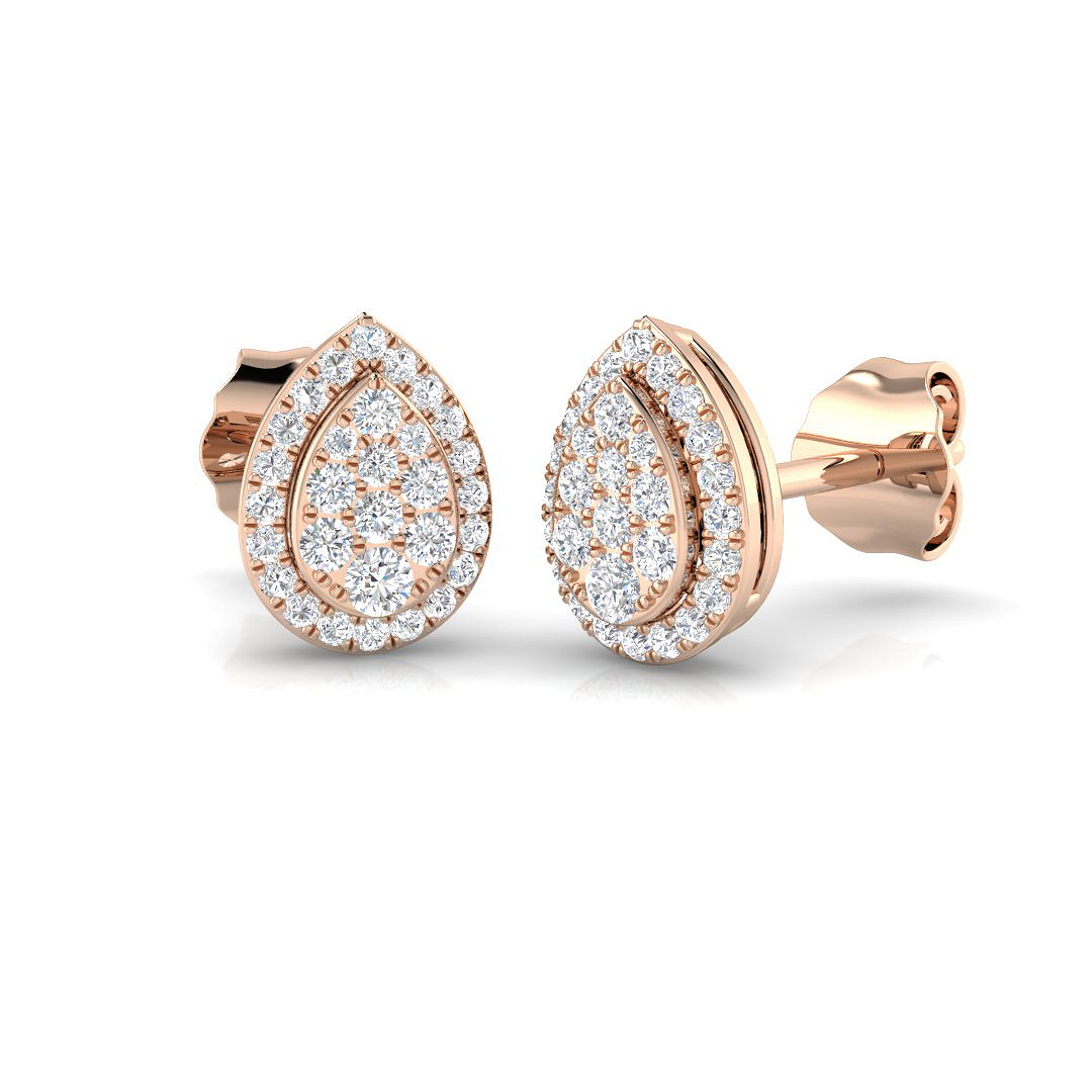 0.25 ct Natural Diamond Round Earrings