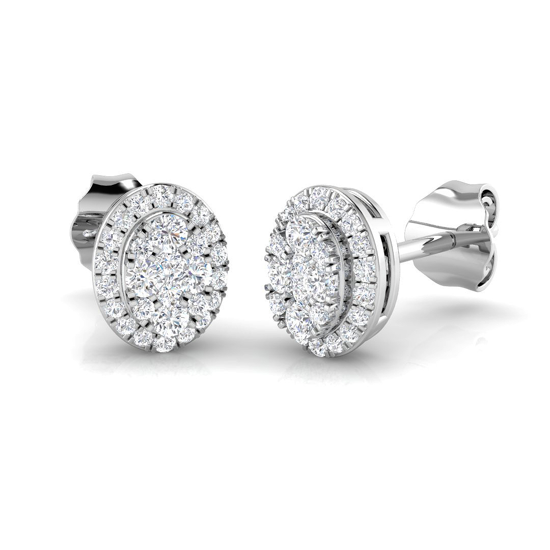 0.25 ct Natural Diamond Round Earrings