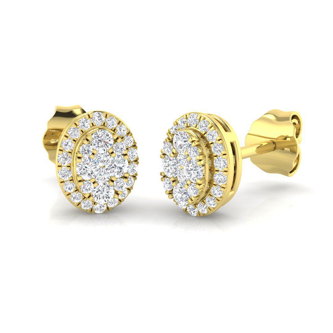 0.25 ct Natural Diamond Round Earrings