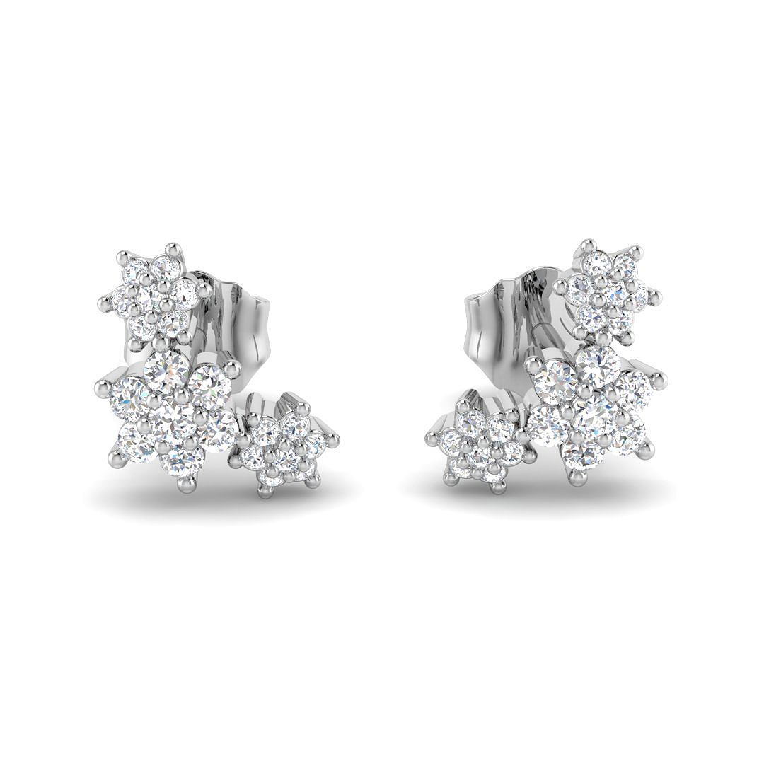 0.2 ct Natural Diamond Round Earrings
